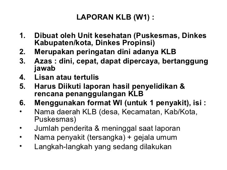 Surveilans Potensi Klb