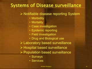 Case/outbreak investigations