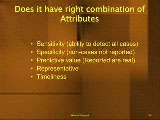 Hospital based surveillance