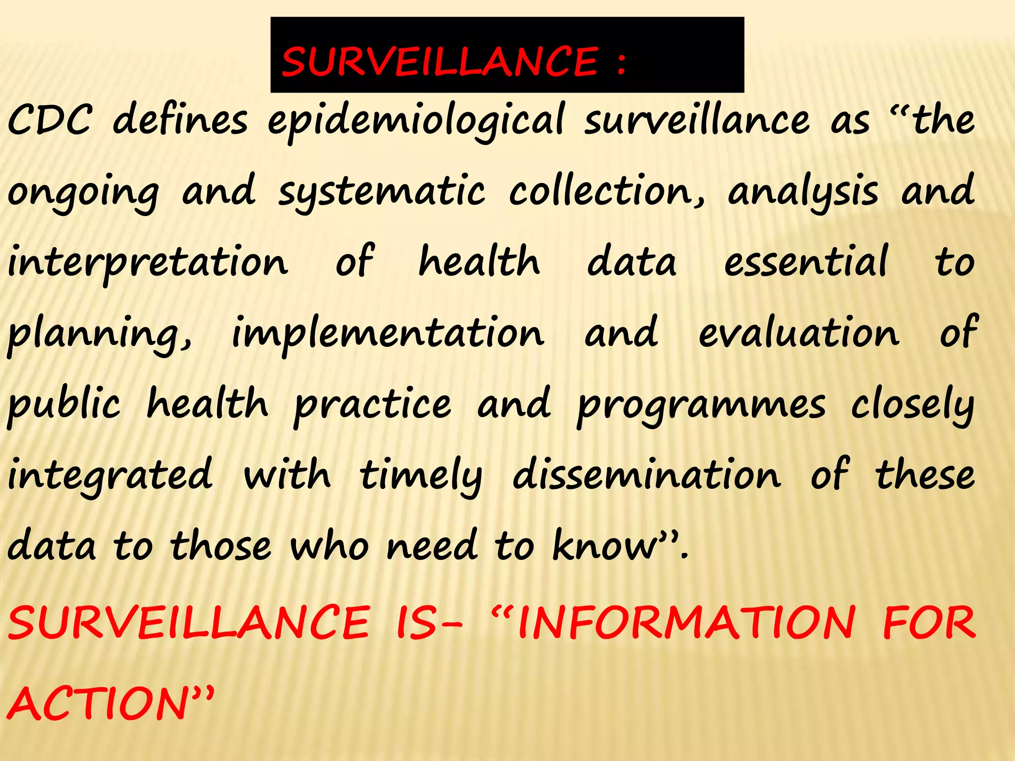 Public Health Surveillance | PPTX