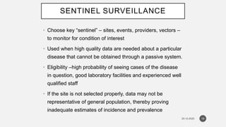 Sentinel Line Tracing Surveillance and contact tracing | PPTX