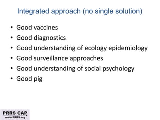 Surveillance and disease control approaches for pigs and their application to ASF