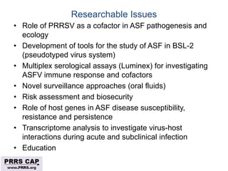 Surveillance and disease control approaches for pigs and their application to ASF