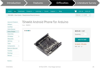 7/24/2016 M Tech EXTC - Final Stage Seminar 24
Introduction Features Difficulties Literature Survey
 