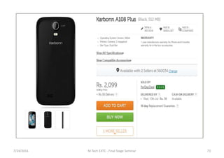 7/24/2016 M Tech EXTC - Final Stage Seminar 73
 