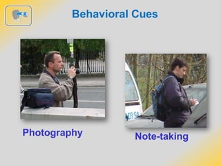 Behavioral Cues
Photography Note-taking
 