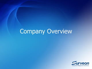 Surveon Company Overview
 