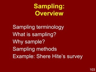Flow/Structure Logical order of questions  (use sections) 