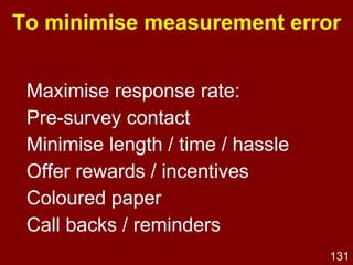 Response biases Social desirability 