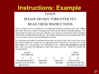 Control over extraneous variables 