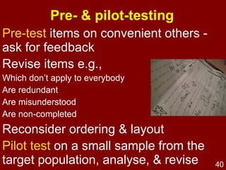 Often  quantitative , but can be  qualitative . 