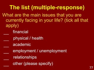 For explanatory objectives or hypotheses ensure both dependent and independent variables exist 