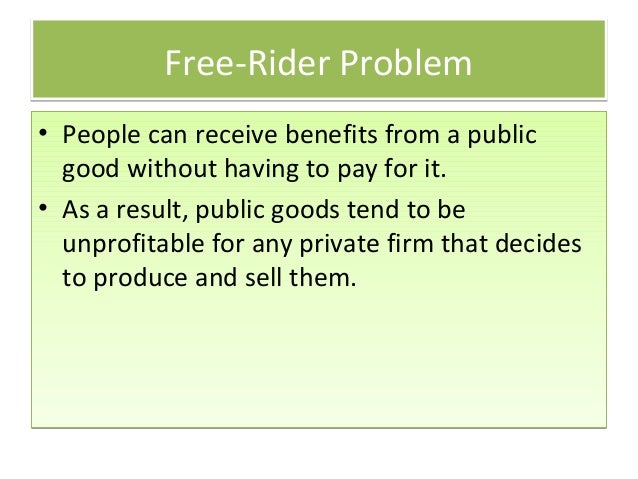 free rider problem interest groups