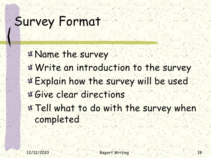 How to write a survey questions