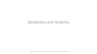 Web analytics Survey-Study  The Netherlands 2014