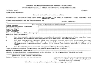 Vessel survey Certificate | PPT