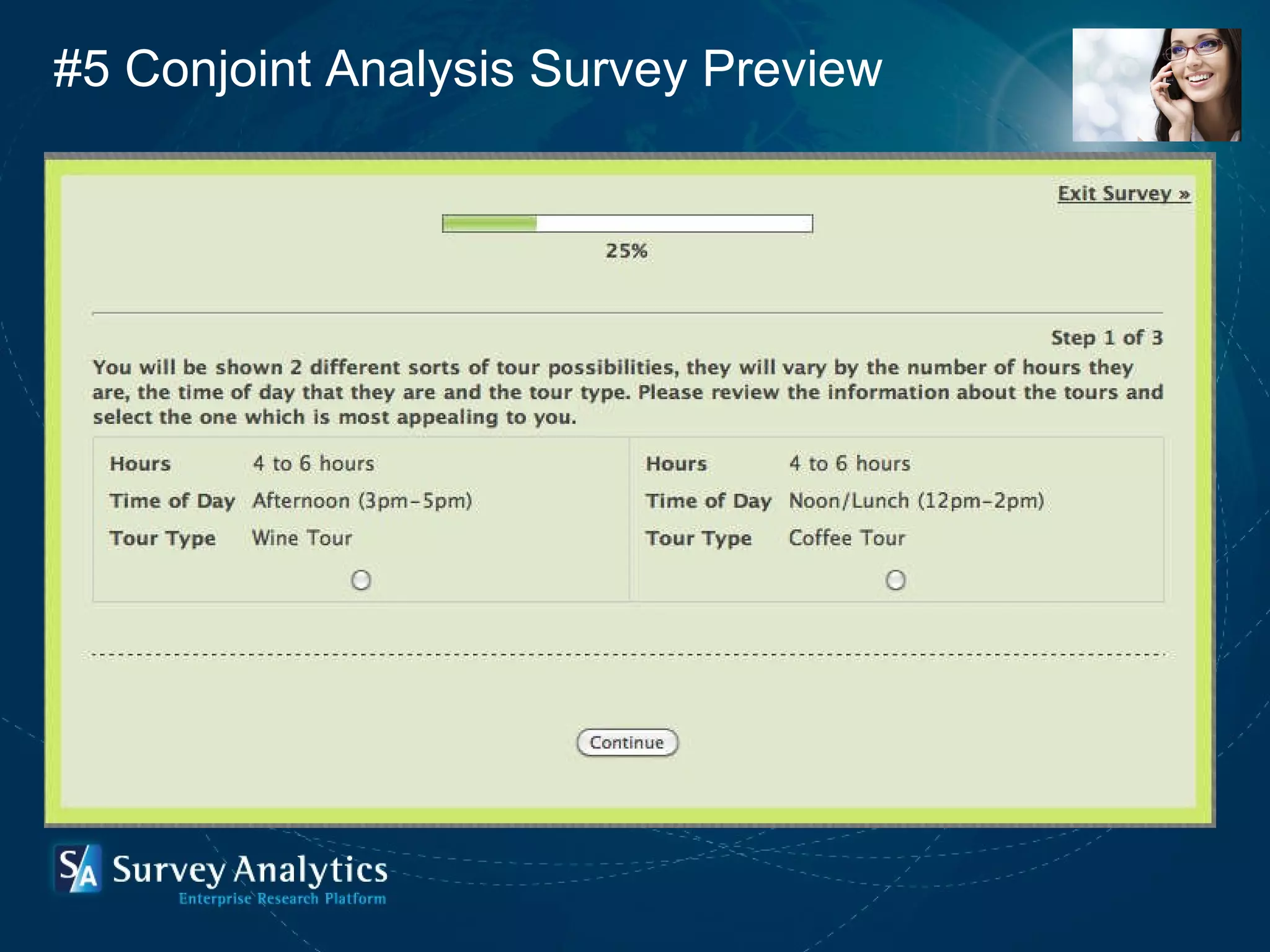 #5 Conjoint Analysis Survey Preview 