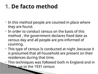 Census Method With Example Comprehensive Overview of Census Methods, Objectives, and Importance in ...