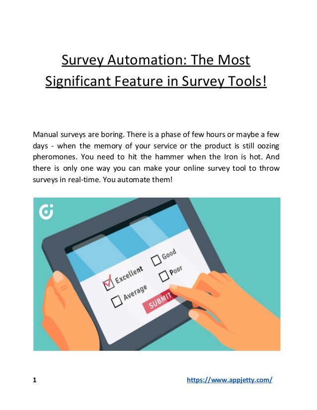 survey automation the most significant feature in survey tools survey tool