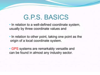 GPS Survery Presentation/ Slides | PPTX