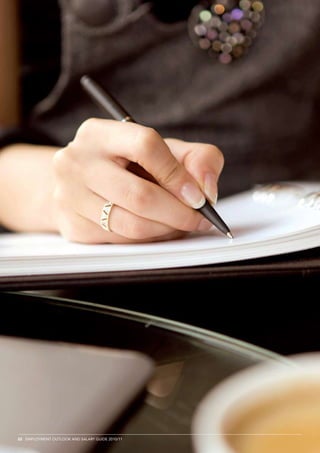 22 employment outlook and salary guide 2010/11
 