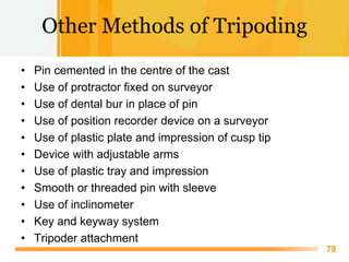 Surveyor and technique of Surveying in Removable partial denture | PPTX