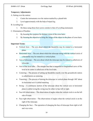 Engg Using Instruments List Surveying 1 lab-manual_syb_tech | PDF