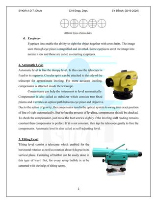 Intermediate Sight Surveying 1 lab-manual_syb_tech | PDF