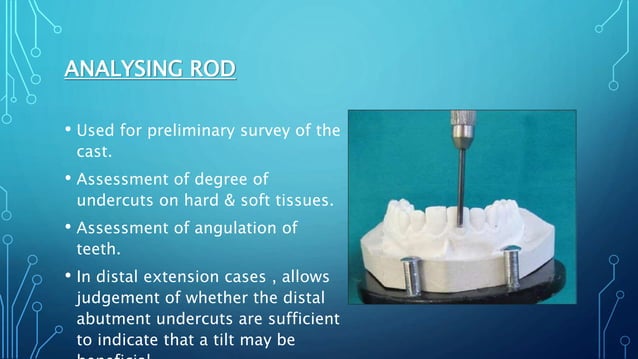 Surveying in Removable Prosthodontics | PPTX | Dental Health | Diseases ...