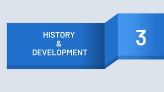 HISTORY
&
DEVELOPMENT
3
 