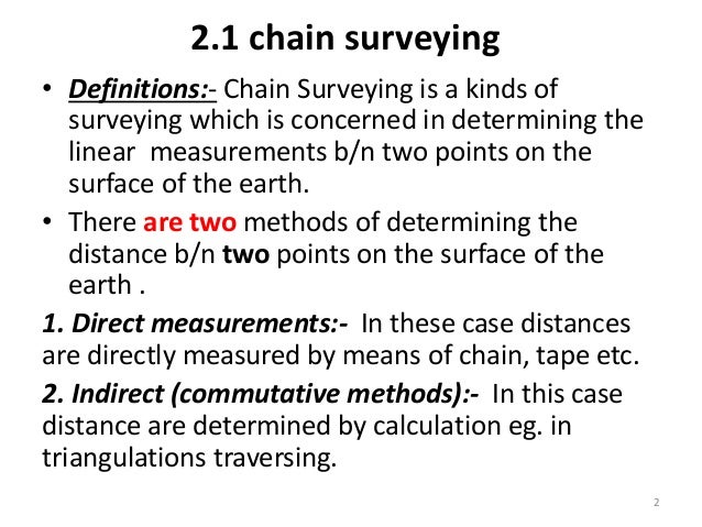 Definition of surveying
