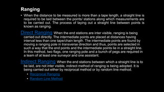 Surveying and levelling | PPTX