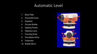 Surveying and levelling | PPTX