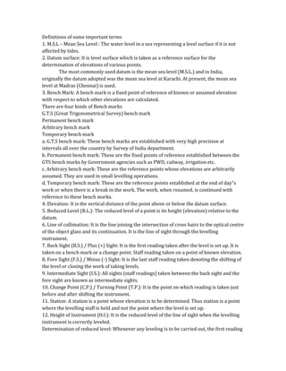 Surveying and levelling in agricultural land area calculation and ...