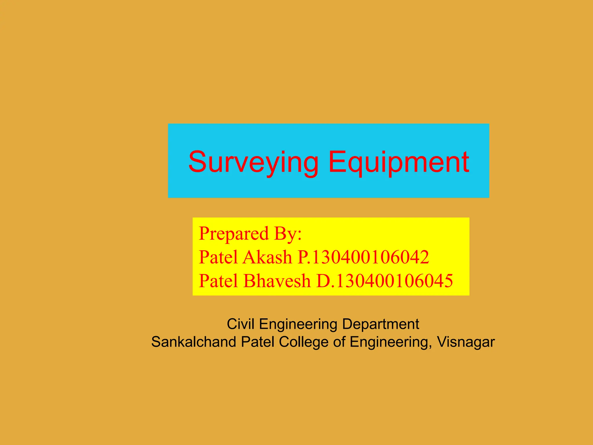 Different types of surveying equipments .ppt