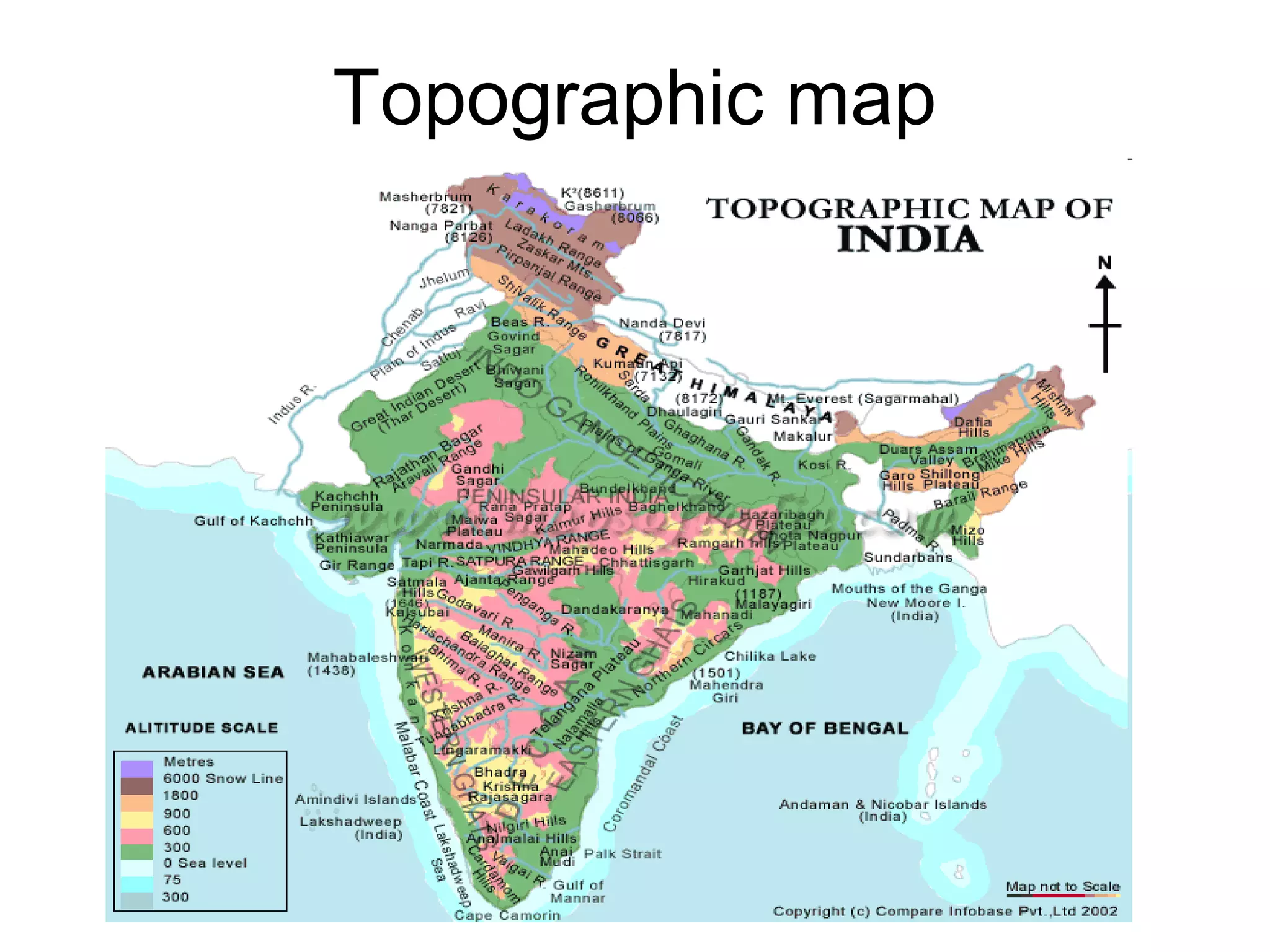 Topographic map
 