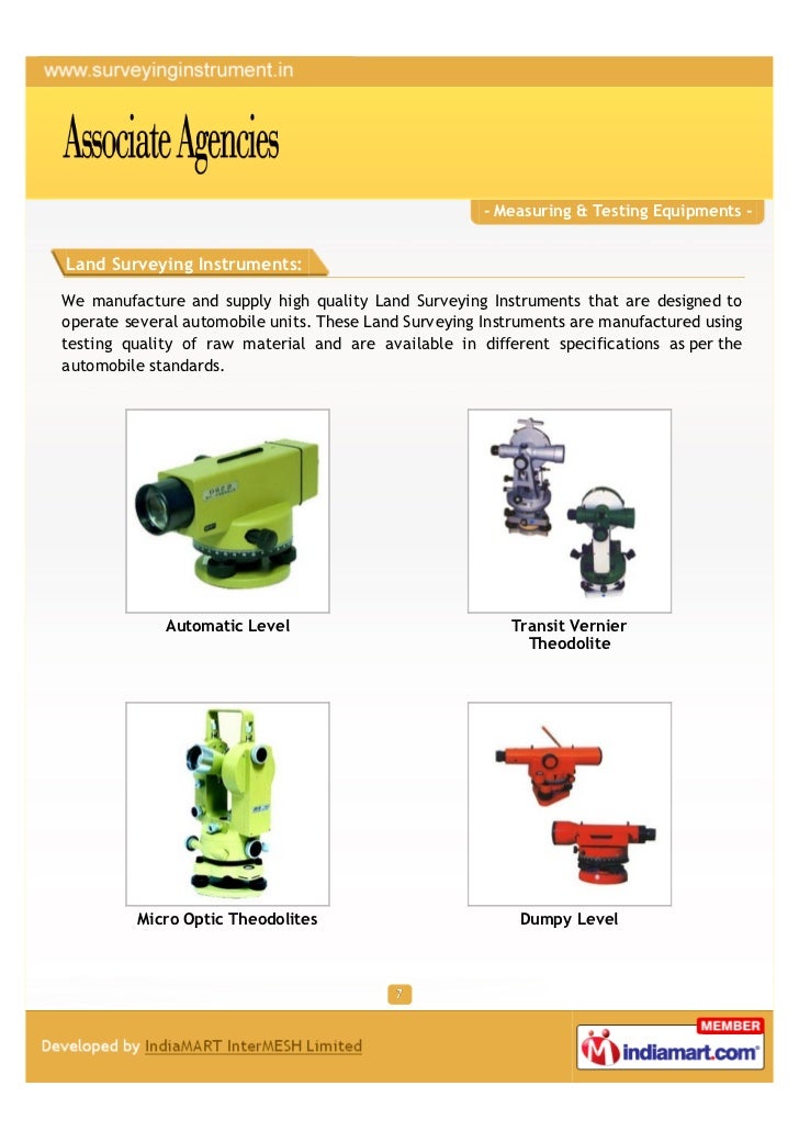 Associate Agencies Ahmedabad Surveying Instruments - 
