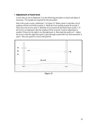Hand Level How To Use Guide.pdf Basic Surveying manual - Transportation Information Center | PDF