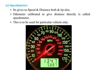 Speedometer Analysis Surveying Complete Notes of Unit 1.pptx