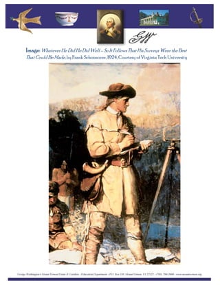 Image: Whatever He Did He Did Well – So ItFollows That His Surveys Were the Best
That Could Be Made, by Frank Schoonover, 1924, Courtesy of Virginia Tech University
 