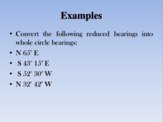 Surveying & prismatic compass survey
