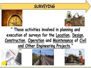 Survey intro 1.pdf for civil engineering | PDF