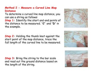 Measuring Distance On A Map Using String survey map grid reference.pptx yjgygjgjtfjyjkgukgukg | PPTX