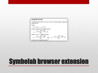 Symbolab browser extension
 