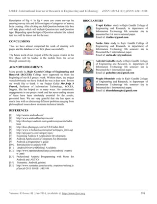 Survey mobile app | PDF