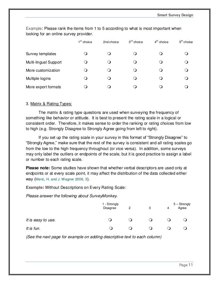 surveymonkey smart survey design