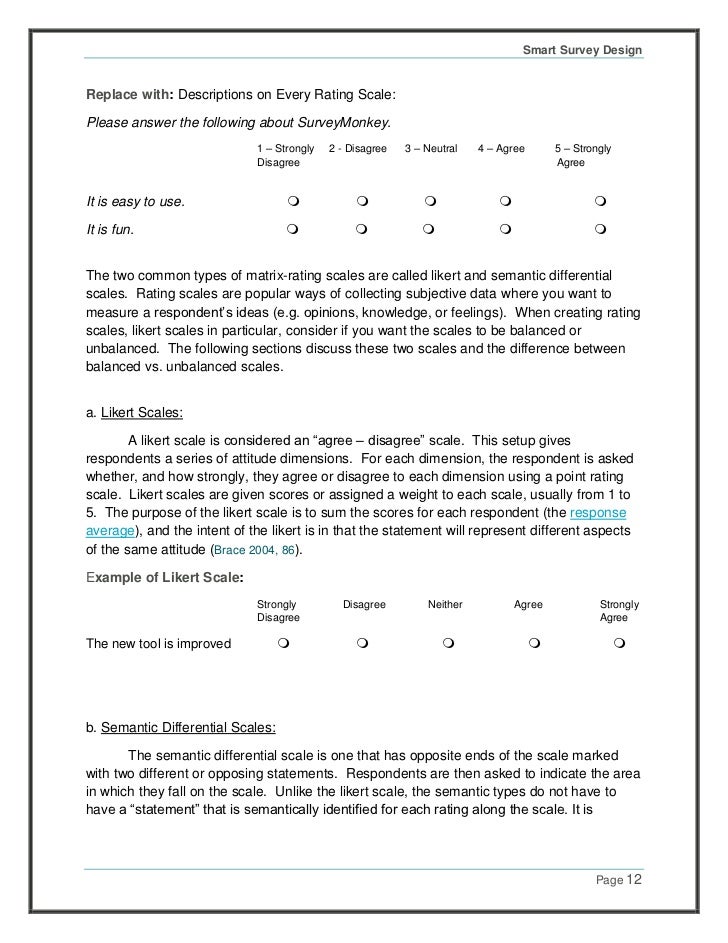 example surveys