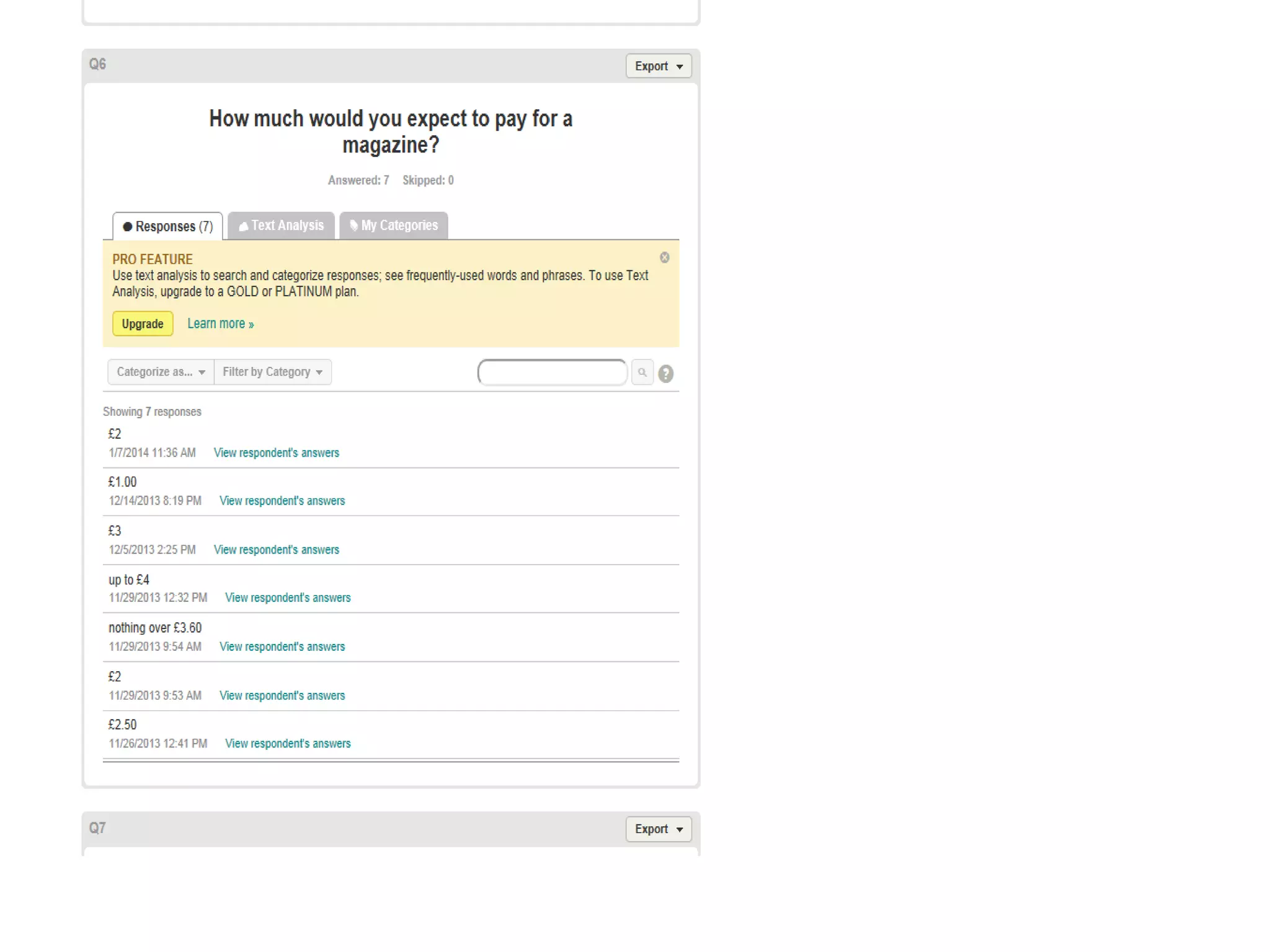SurveyMonkey Results