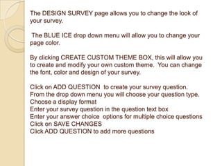 Survey monkey tutorial | PPTX