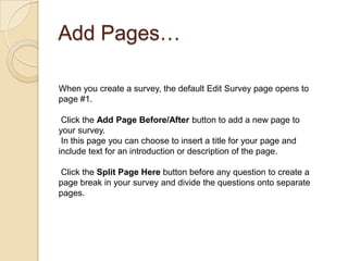 Survey monkey tutorial | PPTX